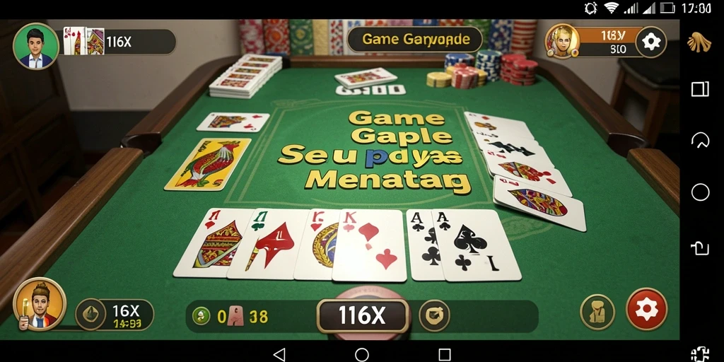 Tampilan gameplay seru dari 116X saat bermain Gaple.