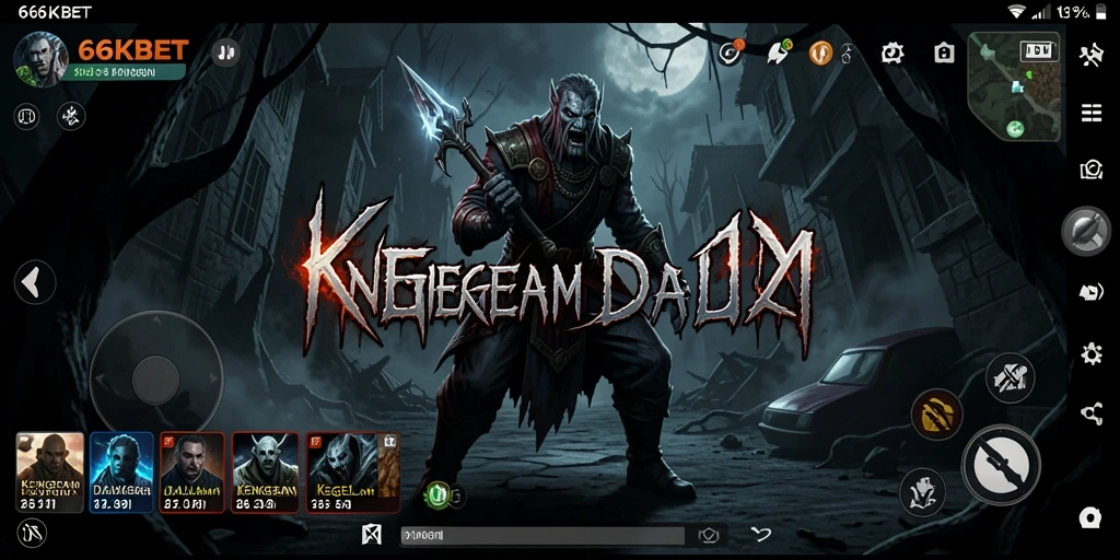 Tampilan gameplay seram dan menegangkan dari 66KBET.
