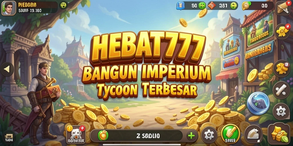 Tampilan gameplay seru di HEBAT777 dengan elemen Tycoon.