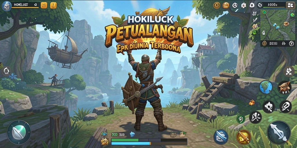 Tampilan gameplay HOKILUCK yang menakjubkan dalam dunia terbuka.