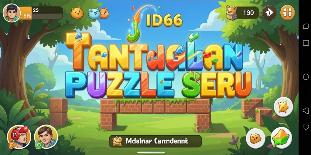 Tampilan screenshot ID66 menampilkan gameplay Puzzle yang menantang dan interaktif.