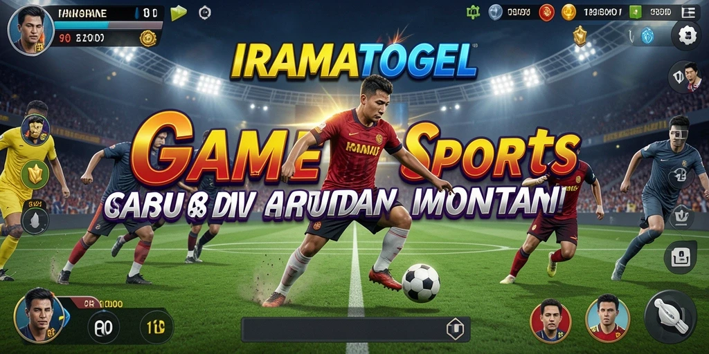 Tampilan gameplay IRAMATOGEL dengan aksi olahraga seru.