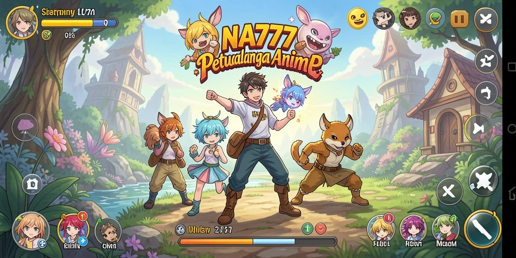 Tampilan gameplay anime yang menakjubkan dari NA777.