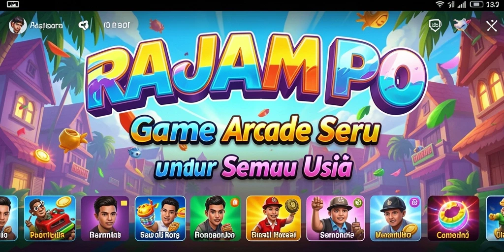 Screenshot utama RAJAMPO menunjukkan aksi gameplay yang menegangkan dan seru.