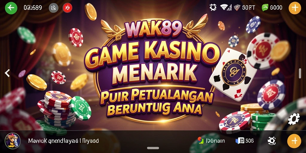 Tampilan permainan Kasino yang memukau di WAK89.